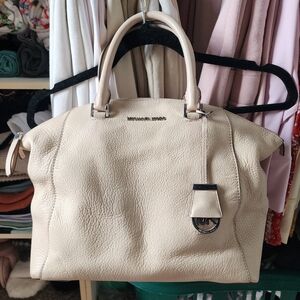 Michael Kors Pale Pink Ballet Riley Large Satchel Leather.